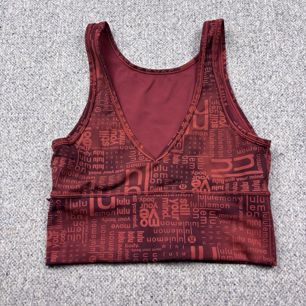 Lululemon Power Pivot Everlux Tank *Motif Ombré Red‎ Multi Women's